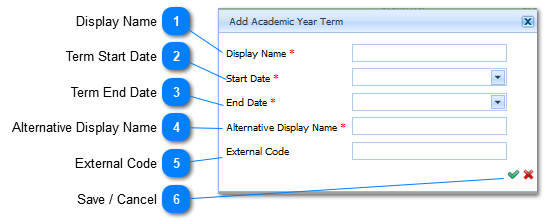 Add Academic Year Terms
