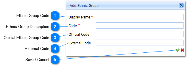 Add Ethnic Group