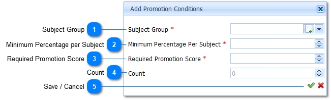Add Promotion Condition