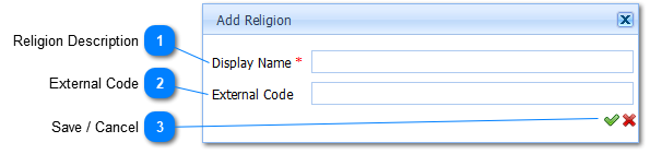 Add Religion