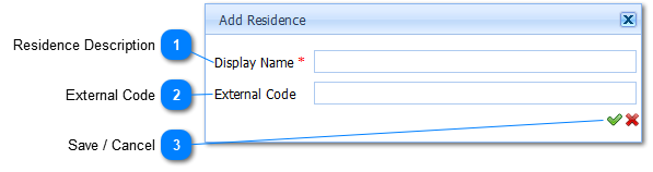 Add Residence / Hostel