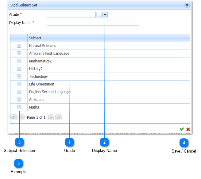 Add Subject Sets