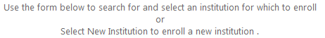 1. Enroll Institution