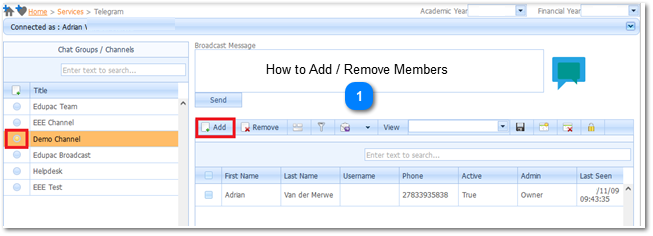 How to Add / Remove Members 