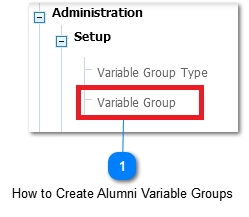 How to Create Alumni Variable Groups