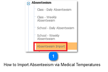 How to Import Absenteeism via Medical Temperatures  