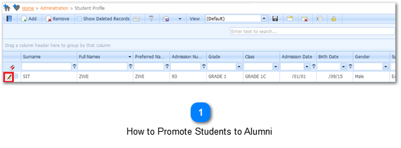 How to Promote Students to Alumni 