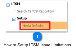 How to Setup LTSM Issue Limitations