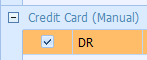 4. Select Individual Manual Credit Card Receipts