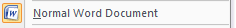 1. Normal Word Document