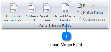 Step 7 - Insert Merge Fields