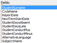 1. Merge Fields