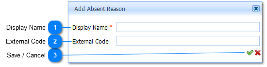 Add Absent Reasons
