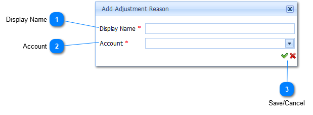 Add Adjustment Reason