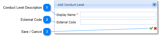 Add Conduct Levels