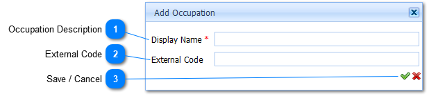 Add Occupation