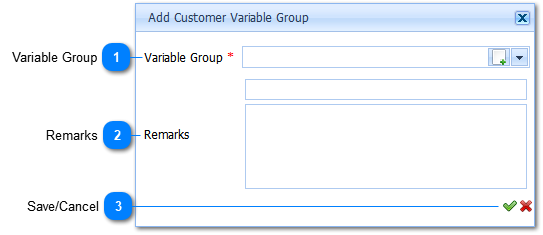 Add Variable Group