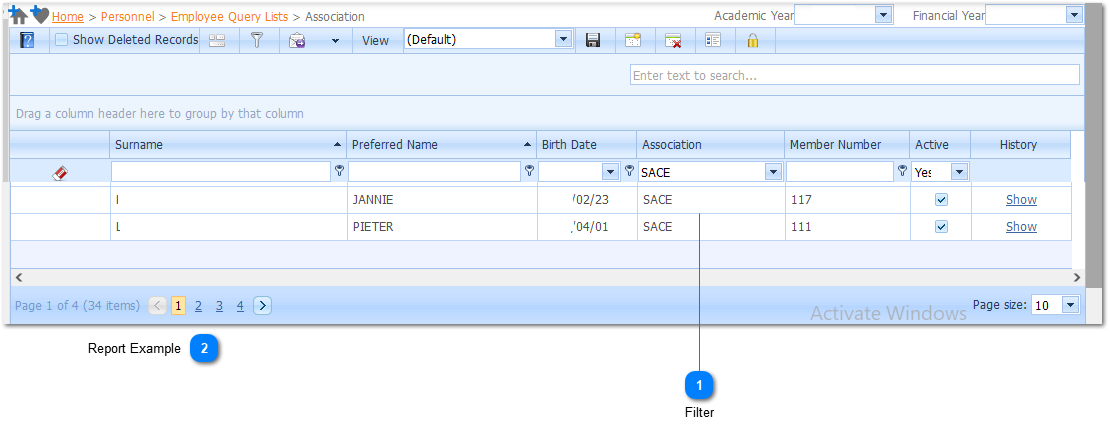 Association - Example