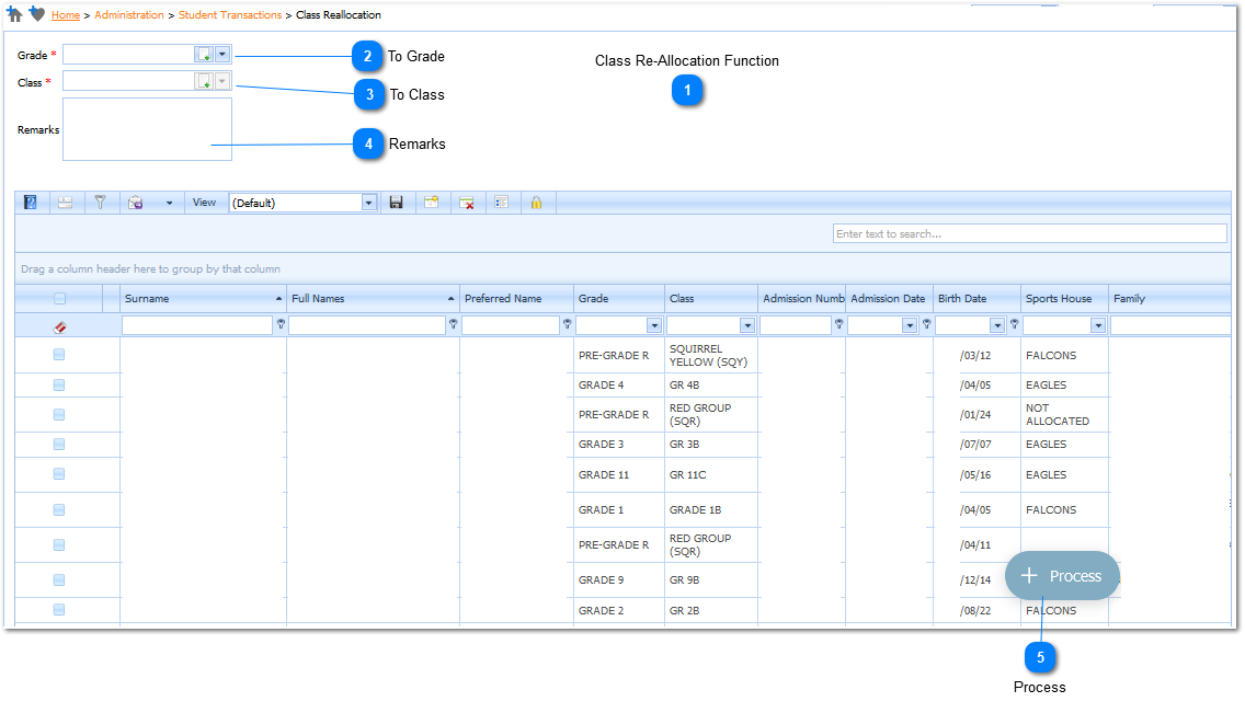 Class Re-Allocation