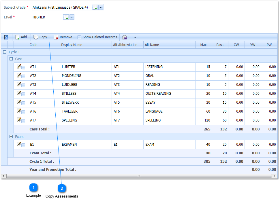 Copy Assessments Example