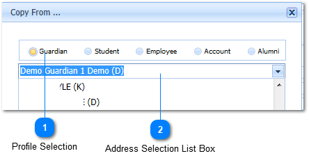 Copy Guardian Address - Example