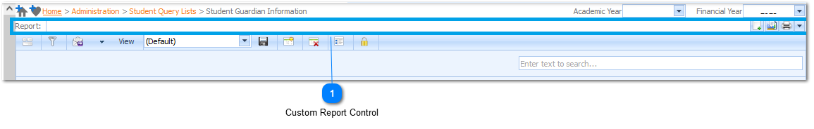Custom Report Control