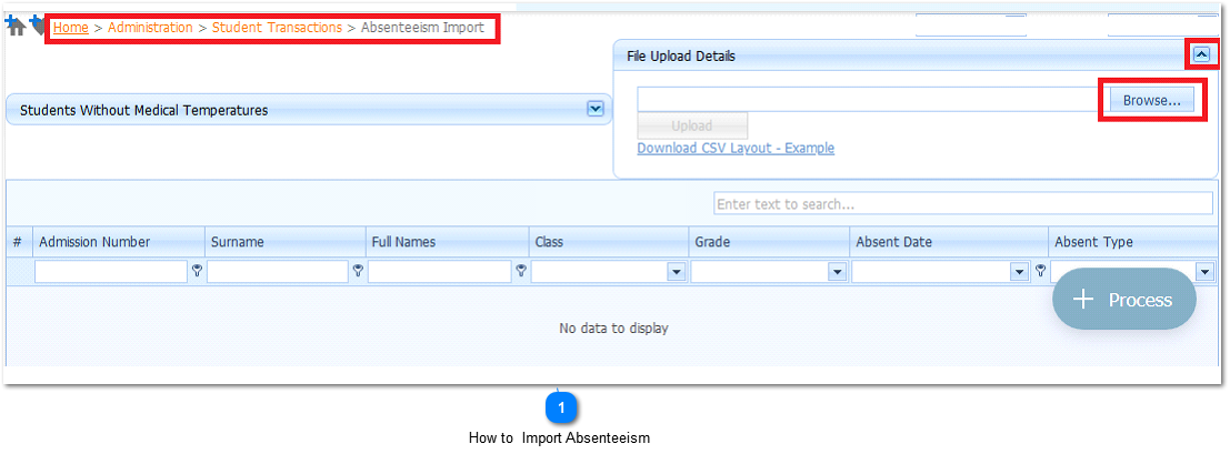 How to  Import Absenteeism 