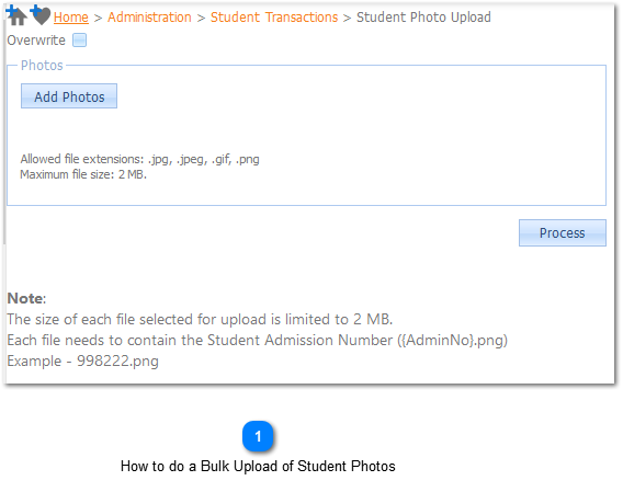 How to do a Bulk Upload of Student Photos