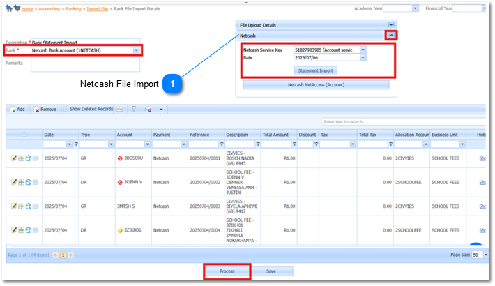 How to Import a Netcash Statement