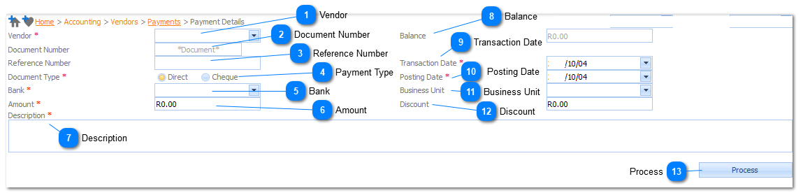 Payment Details