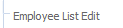 3. Employee List Edit