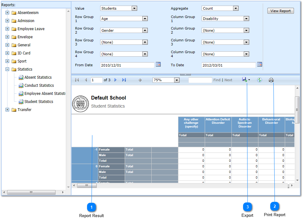 Report Result