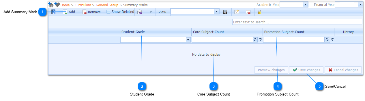 Summary Marks